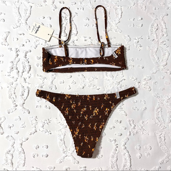 Free People Rhythm Brown Floral Bikini - Picture 5 of 10